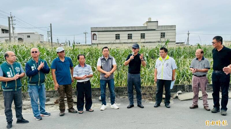 颱風未過境雲林沿海玉米卻倒一片 天然災害補助啟動