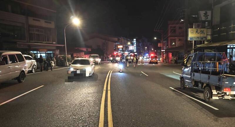 阿里山公路26.8公里处发生死亡车祸。（中埔警分局提供）