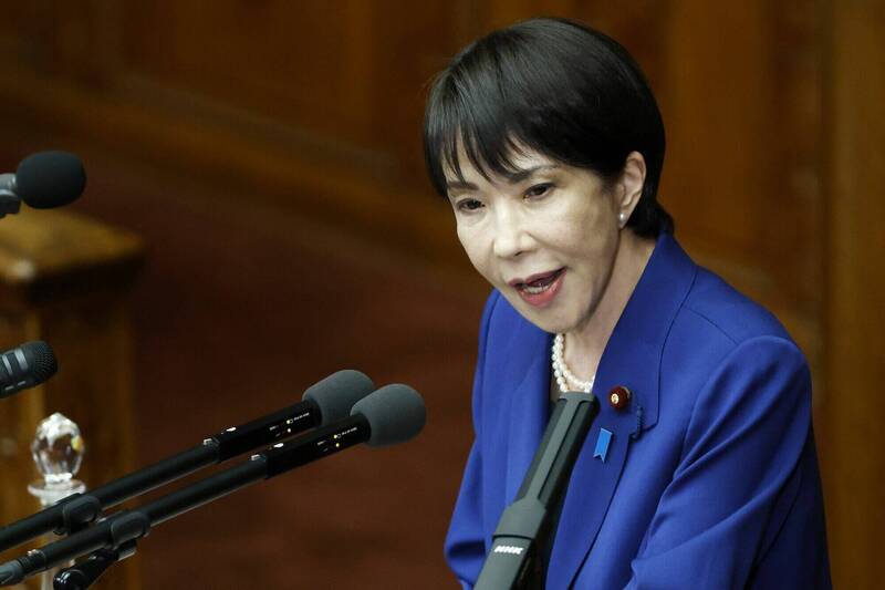 日本首相高市早苗称将进一步加快军事建设和军事开支。(彭博社) 日本首相高市早苗称将进一步加快军事建设和军事开支。(彭博社)