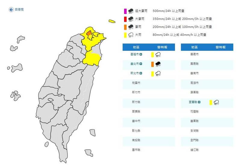 雨彈還在炸！北北基宜慎防豪、大雨