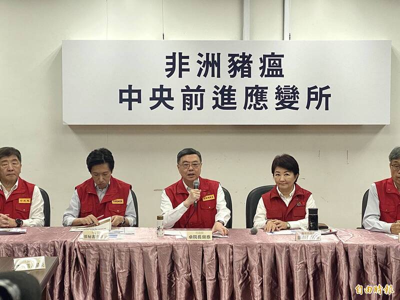 因應非洲豬瘟 卓榮泰:延長禁運10天