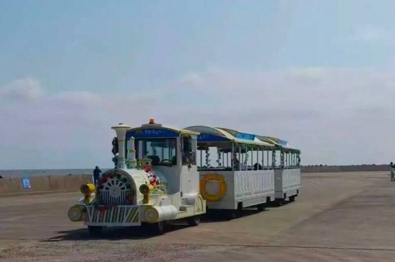 中国江苏观光车被强风吹到侧翻落水,造成4人死亡。(图撷自微博) 中国江苏观光车被强风吹到侧翻落水,造成4人死亡。(图撷自微博)