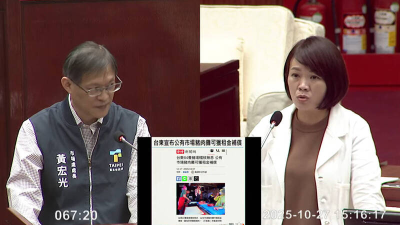 北市633豬肉攤停業受損 簡舒培批:第幾天了市府還在「研議」減免租金