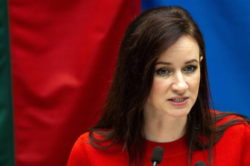 立陶宛总理鲁吉尼涅称，近期有数十个氦气球从白俄罗斯进入立陶宛领空。（美联社）