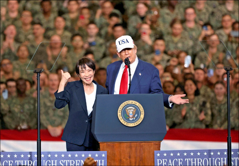 高市會川普 重申台海和平重要性 希望共建「日美同盟新黃金時代」