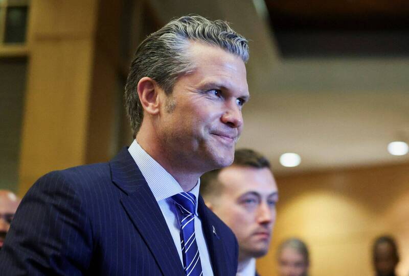 美战争部长赫格塞斯对中国在南海、台湾周边的争议行径表达关切。（路透）