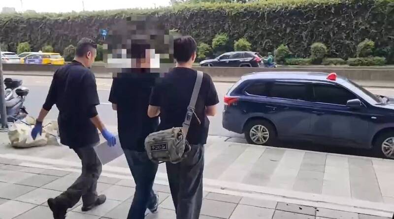 警方昨（30日）逮捕林嫌。（记者王冠仁翻摄）