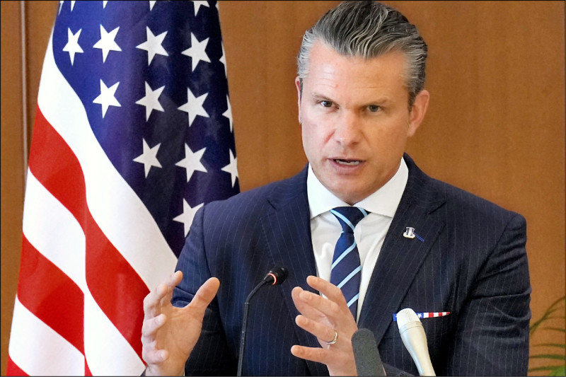 美亞洲防線傳排除台韓 赫格塞斯駁斥