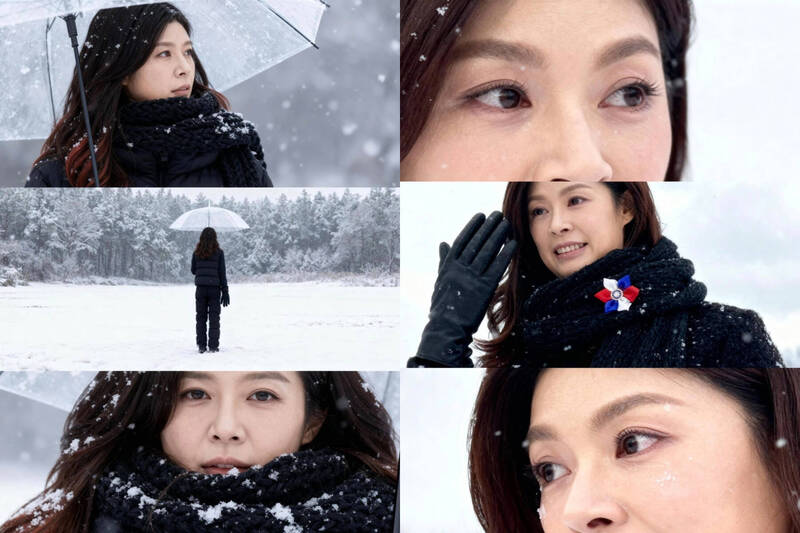 美圖秀秀「AI雪景照」掀熱潮！未被判敏感人物 鄭麗文跟風曬成品