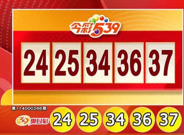 今彩539、39乐合彩开奖号码。（撷取自三立iNEWS《全民i彩券》）