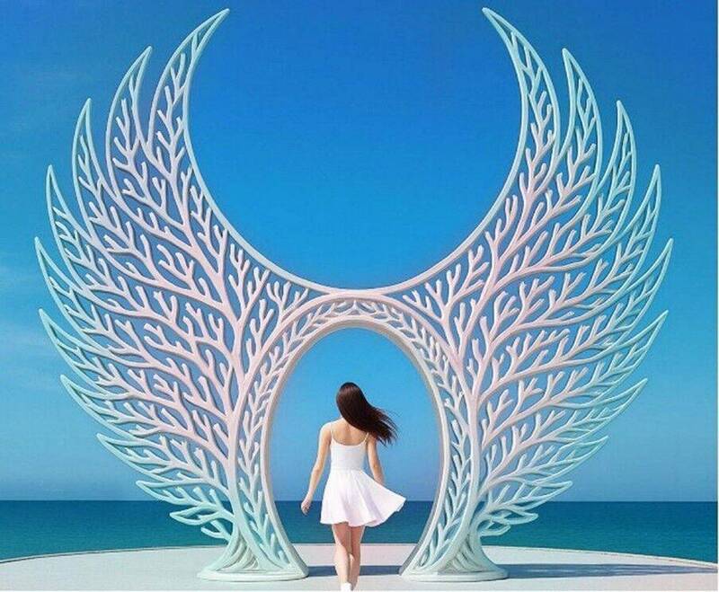 澎湖後寮天堂路新亮點「天使之翼」年底完工亮相