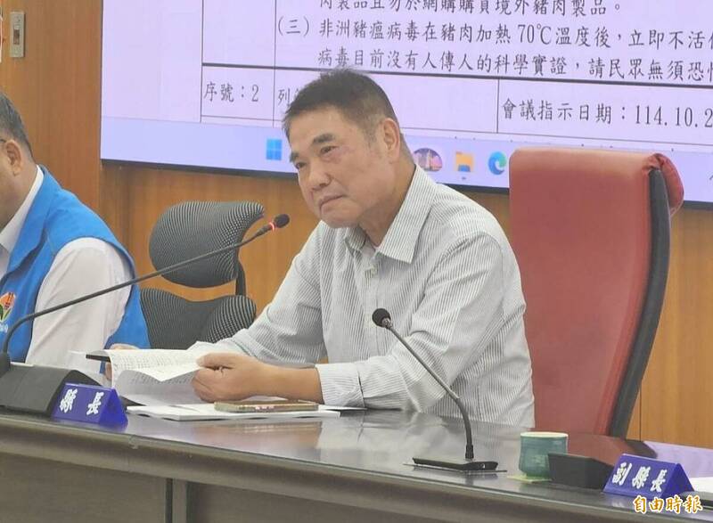 苗栗縣長鍾東錦。（記者彭健禮攝）