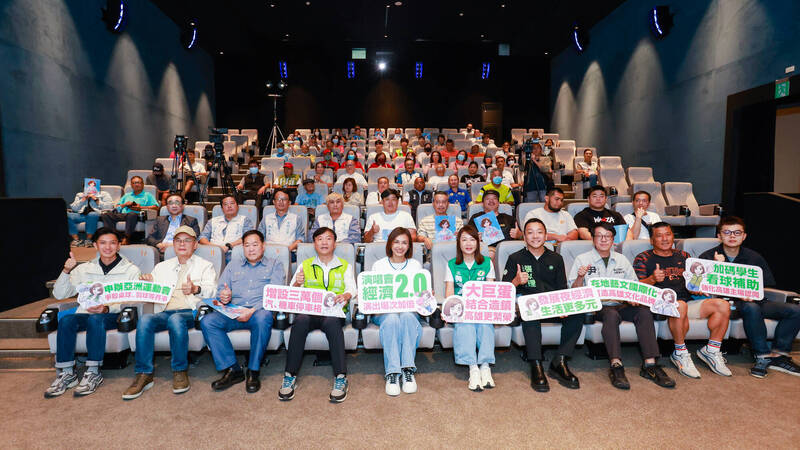 邱議瑩今舉辦「六大願景」第三場政策發表會，表示將邀運動界人士組成「申辦亞洲運動會專案小組」，爭取申辦2038亞洲運動會。（邱議瑩團隊提供）