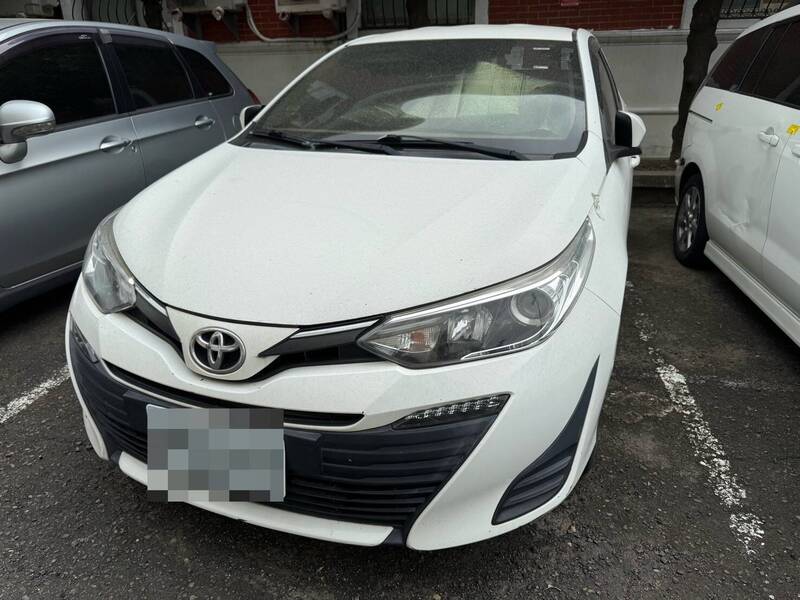 2018年份的丰田牌VIOS轿车1元起标。（图由行政执行署台南分署提供）