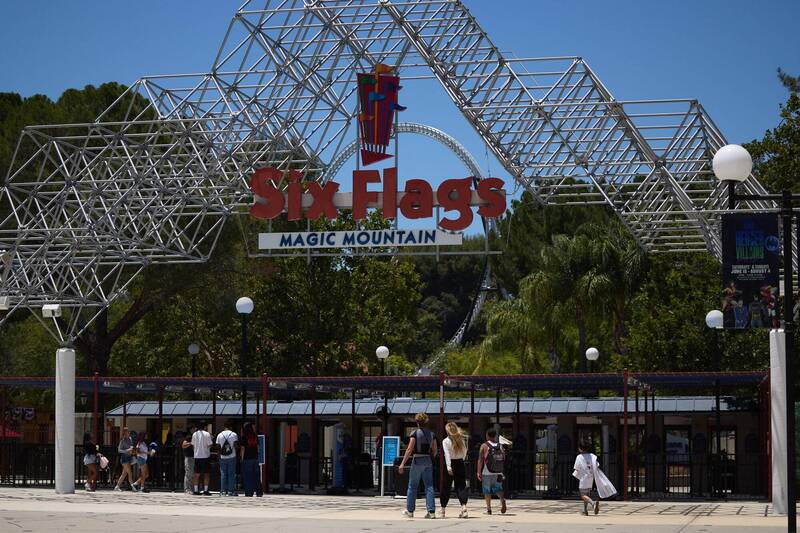 美国开业50年的「六旗美国乐园」，在本月走入历史。（欧新社）
