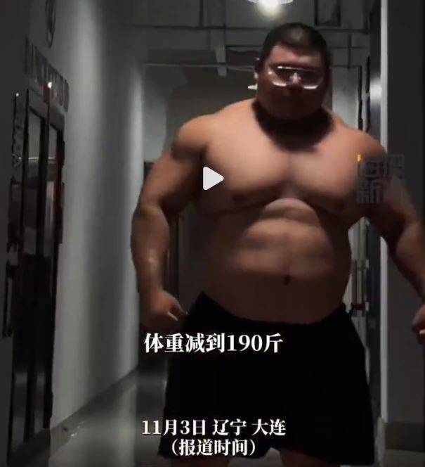 中國男子170公斤擁8塊肌！ 網友封「現代許褚」