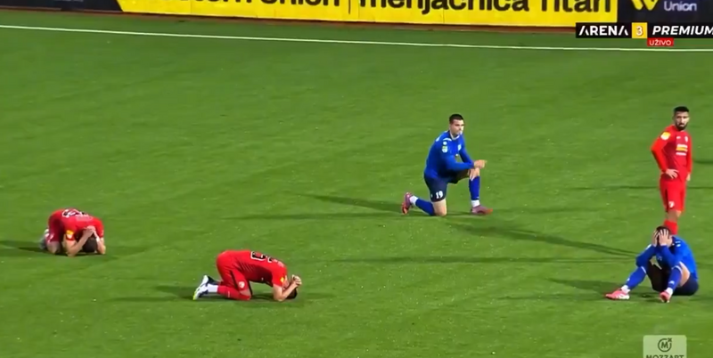 拉德尼奇1923年仅44岁的教练齐若维奇（Mladen Žižović），3日晚间突然倒地昏厥，送医不治。球员得知噩耗，情绪溃堤、跪地掩面痛哭。（图撷取自社群平台Ｘ）