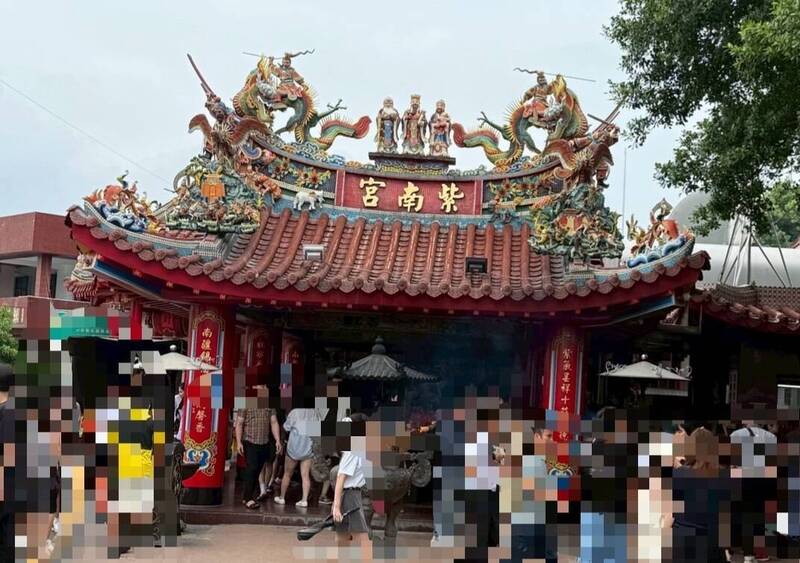 陈姓男子偷紫南宫香油钱3万元。此为紫南宫示意照。（记者陈凤丽摄）
