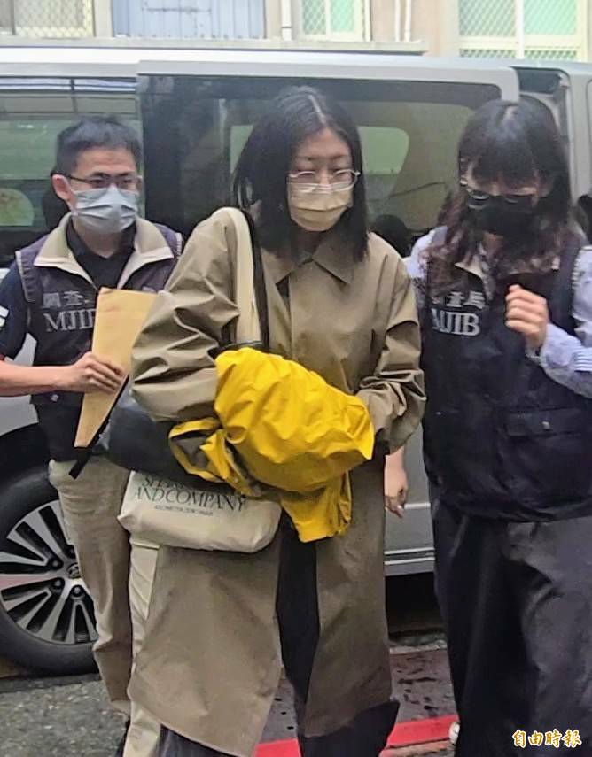 被美国财政部制裁的台湾女子施亭宇。（记者王定传摄）