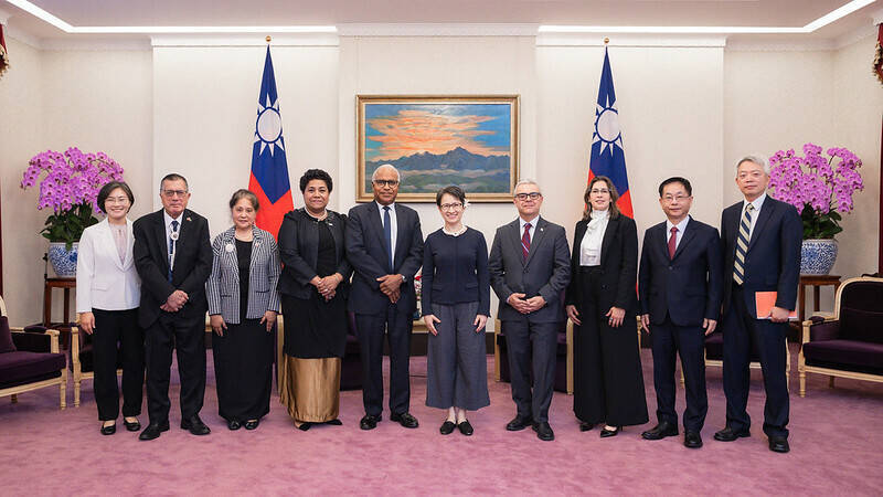 接見友邦駐聯合國代表 蕭美琴：感謝挺台國際參與、貢獻全球