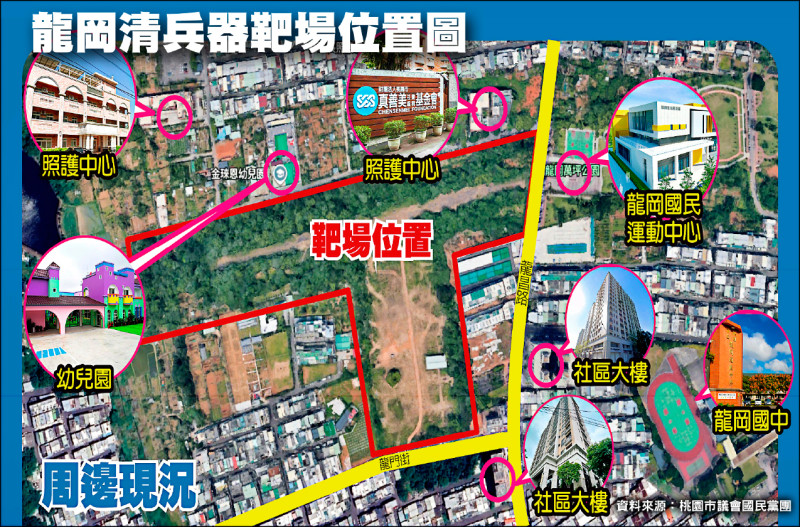 中壢龍岡設靶場 地方憂靠近人口稠密區