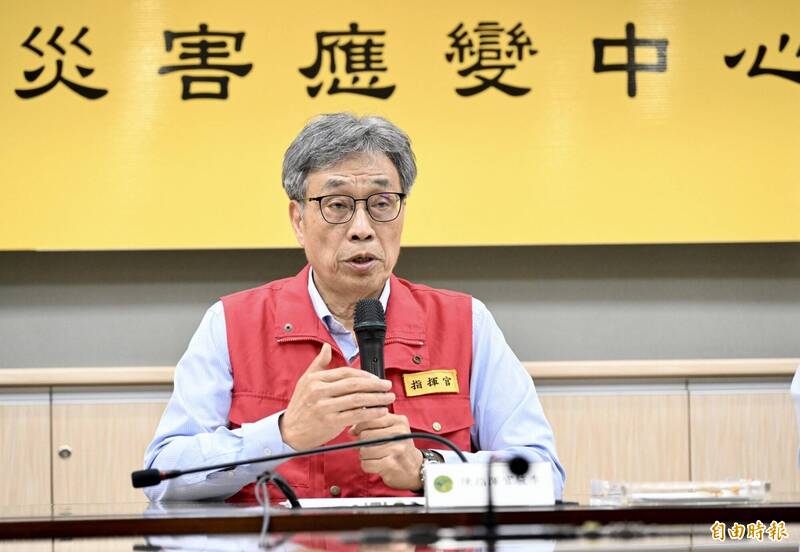 非洲豬瘟中央災害應變中心5日於農業部防檢署召開記者會。（記者羅沛德攝）