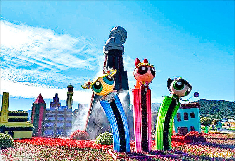 台中國際花毯節 史上最大主花毯亮相