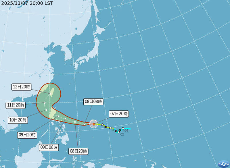 鳳凰颱風最新路徑潛勢圖曝光!「這天」可能從台灣西南部登陸