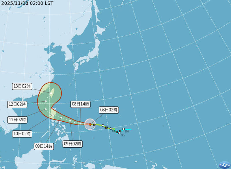 鳳凰颱風凌晨轉中颱!氣象署估下週一發海警、下週二陸警
