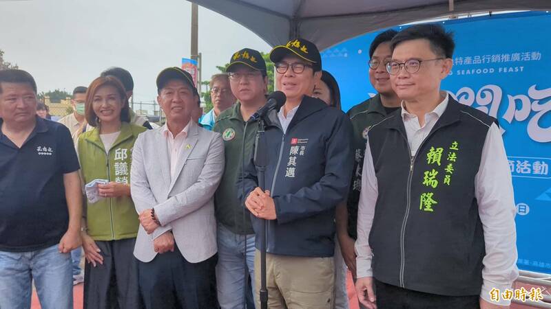 陳其邁談高雄市長初選民調 特別提到某立委「不是塑膠」