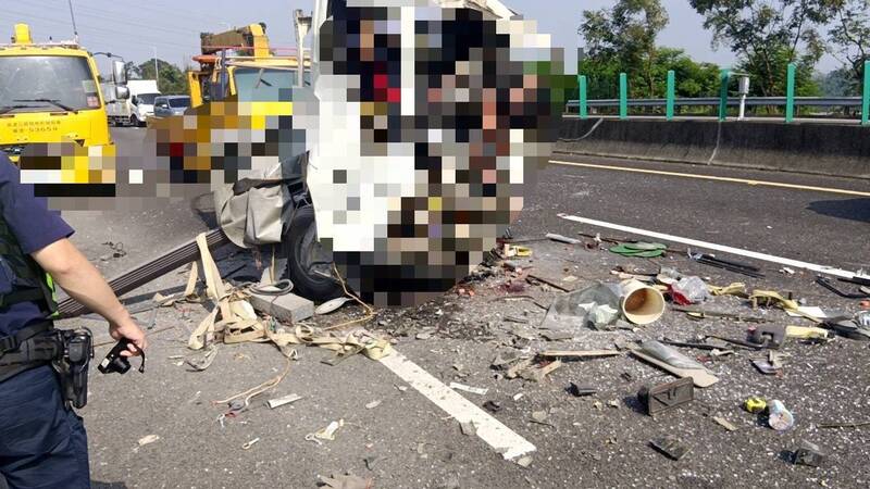 国道3号291公里竹崎交流道附近前天发生2死1伤重大车祸。（资料照）