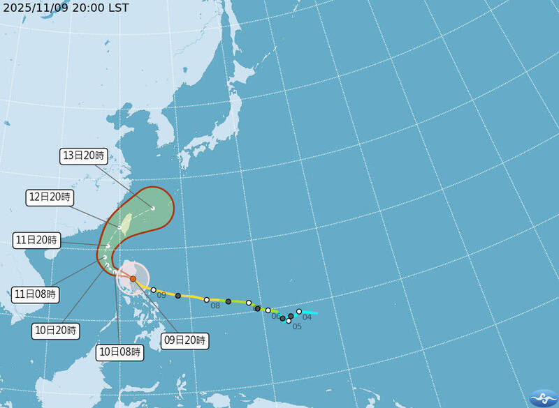 58年來首個11月登陸台灣颱風？ 鳳凰海警預估週一下午至晚間發布