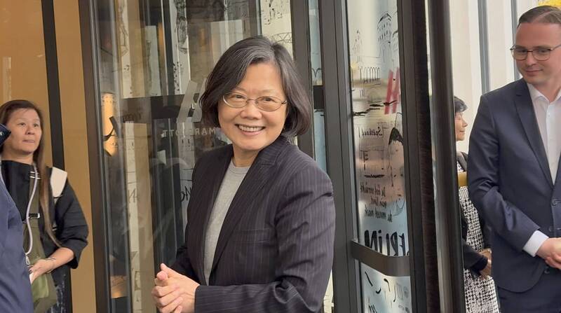 蔡英文抵柏林談台歐關係發展:我們再繼續努力