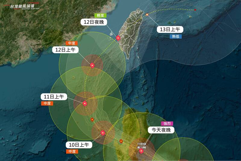 鳳凰登陸時間曝！中南部籠罩暴風圈 北東恐迎連3天暴雨