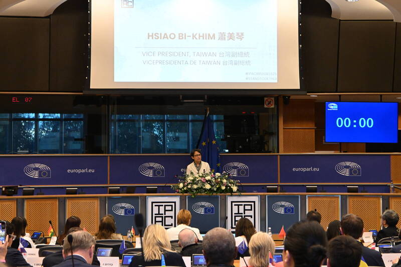 蕭美琴歐洲議會演講 IPAC：歐盟及比利時外交部均知情協助