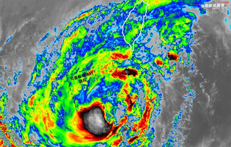 核心對流爆發!鳳凰重生再增強 未來24小時是關鍵