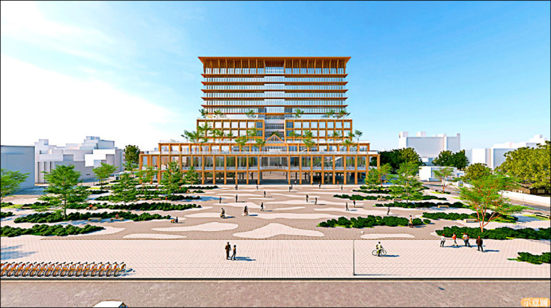 挨批像「生命紀念館」》嘉義市民中心北棟外觀 將重新調整