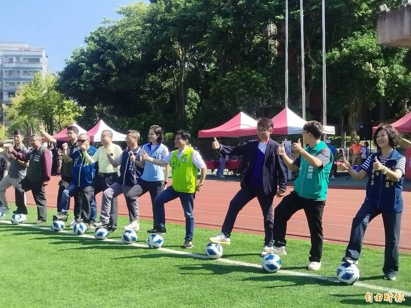 清水高中啟用新北市校園內首座標準人工草足球場