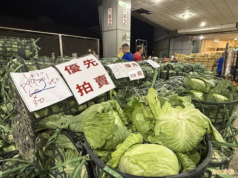 鳳凰颱風來襲、產地農作搶收 高麗菜漲6元、青蔥跌25元