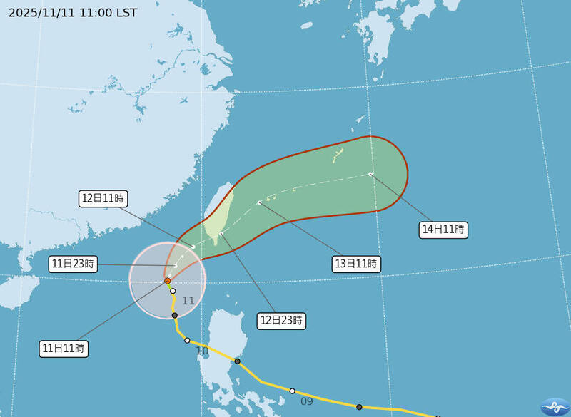 鳳凰延後登陸!氣象署估明傍晚登陸屏東機率高 最快週四清晨台東出海