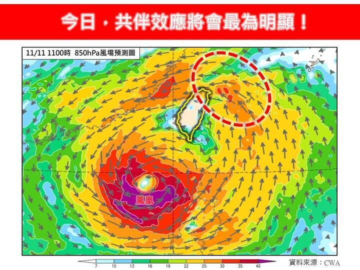 鳳凰颱風逼近今共伴效應最明顯 專家：局部地區防強風豪雨
