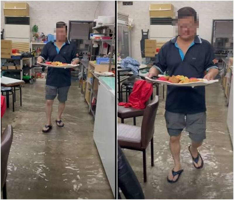 宜蘭暴雨淹水》藍議員PO照稱「老闆辦流水席」 網怒轟：人民淹水你在吃大餐