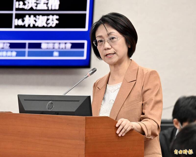 國民黨立委翁曉玲未獲清大續聘科技法律研究所教授。（記者羅沛德攝）