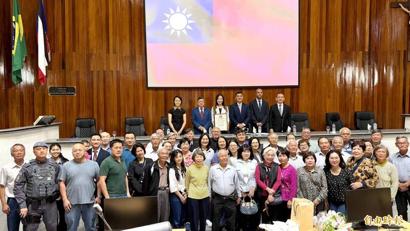 巴西慕義市議會亮台灣國旗！肯定台灣移民70載貢獻良多