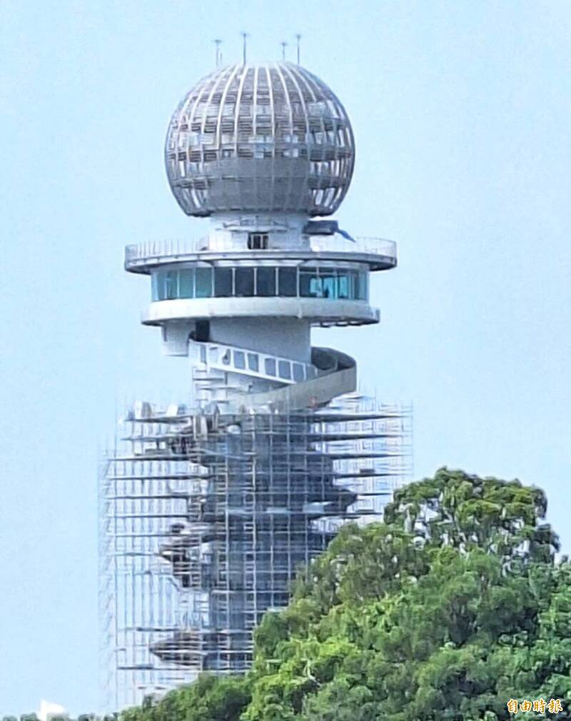 南投松嶺之星觀景塔將完工 大球體LED螢幕吸睛