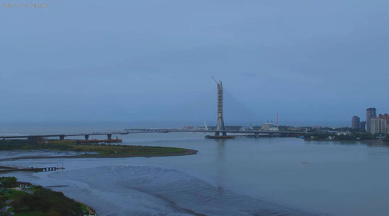 八里左岸4K即時影像上線YouTube 淡江大橋同框璀璨