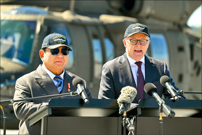 抗中威脅 澳洲印尼深化防衛合作