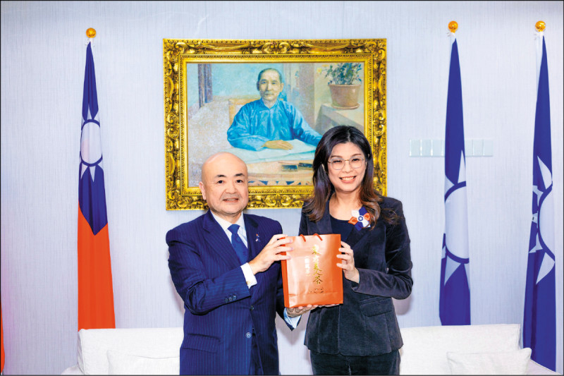 鄭麗文會日駐台代表 片山和之：台海和平穩定是台日共識