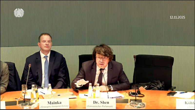 聲援沈伯洋 蕭美琴：台灣人絕不退縮