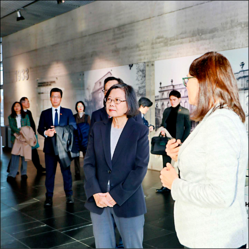 參訪柏林圍牆 蔡英文：台德團結守護民主防線